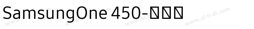 SamsungOne 450字体转换